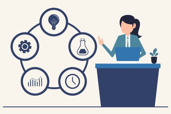 Business Strategy and Innovation Concept: A Vector Asset Evaluation