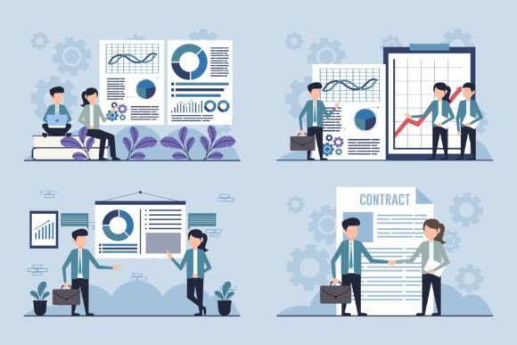 Business Teamwork and Innovative Ideas