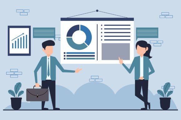 Corporate Data Presentation Illustration: The Vector Advantage for Professional Design