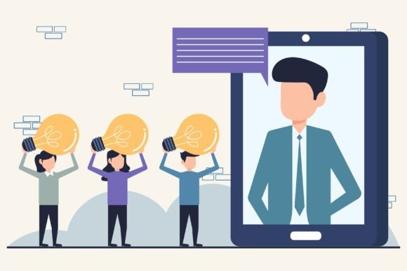 Elevating Remote Workflows with Flat Design Virtual Team Collaboration Assets