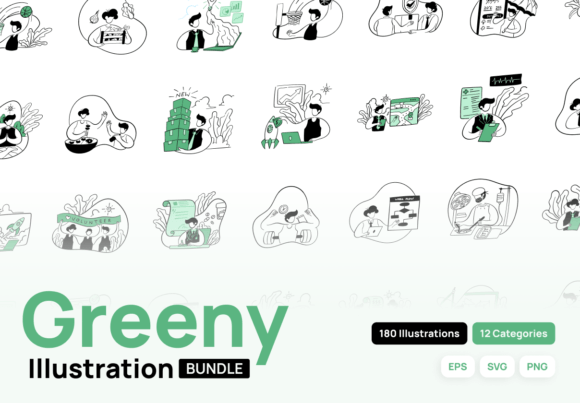 Evaluating the Greeny Bundle Illustration for Your Design Projects
