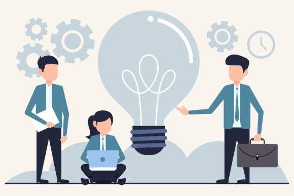 Illustration Teamwork and Brainstorming: A Practical Asset Review