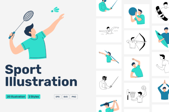 Tosca Sport Illustration: Design Assets for Every Project