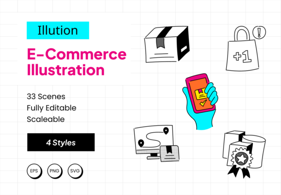 Transforming Digital Experiences: The Power of Illution E-Commerce Illustrations