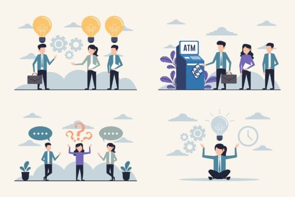 Visualizing Growth: The Strategic Power of the Business Development Illustration Set